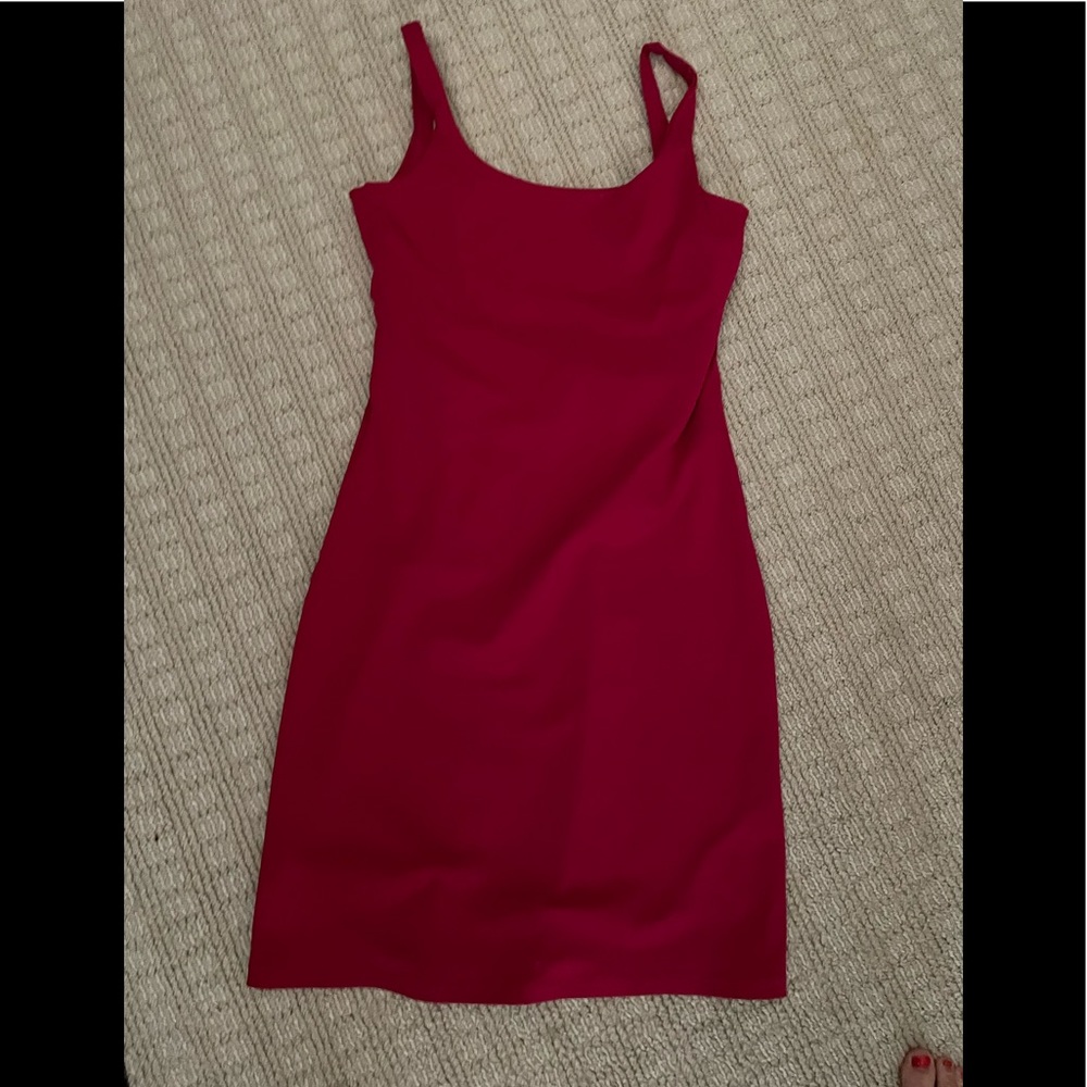 Susana Monaco red tank dress open back never worn